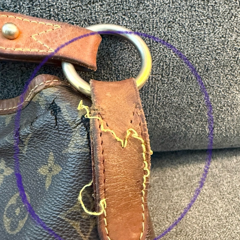 Authentic Louis Vuitton Brown Monogram Shoulder Bag - Picture 12 of 16